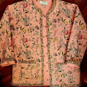 Soft beautiful Reversible floral print jacket